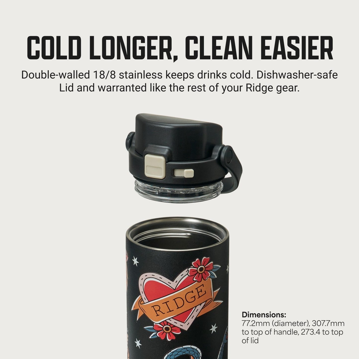 Ridge 24oz Water Bottle - American Traditional