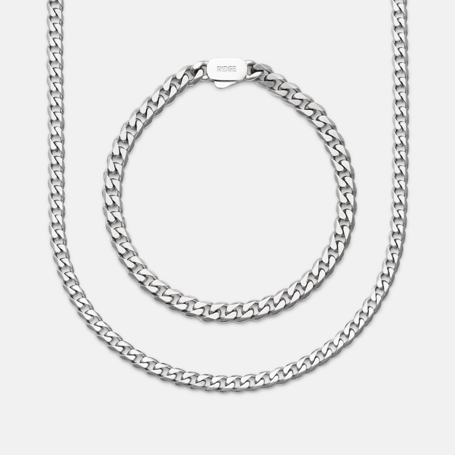 Curb Chain Kit - Platinum - Large