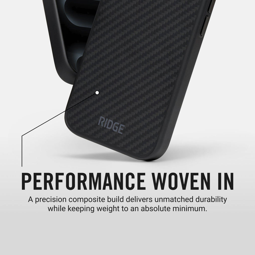Ridge Phone Case - Carbon - iPhone 17