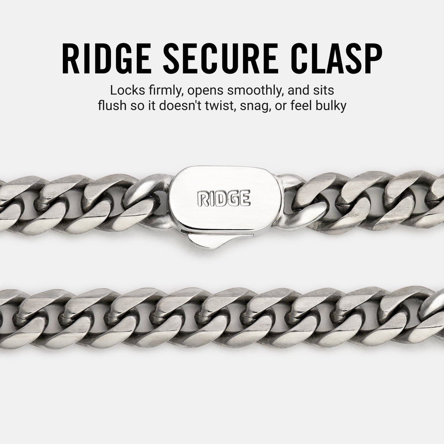 5mm Curb Chain - Titanium - 22"
