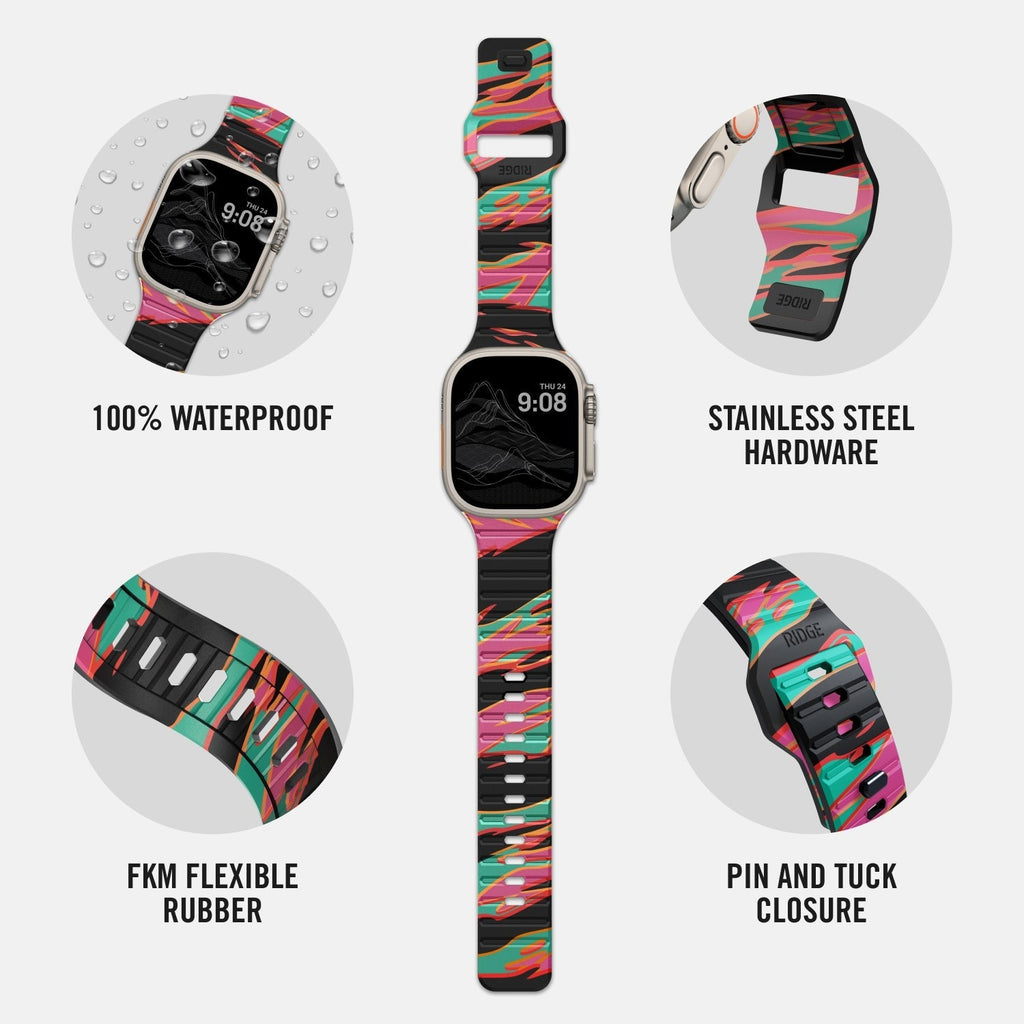 Everyday Watch Strap - Neon Tiger - Ultra/46mm