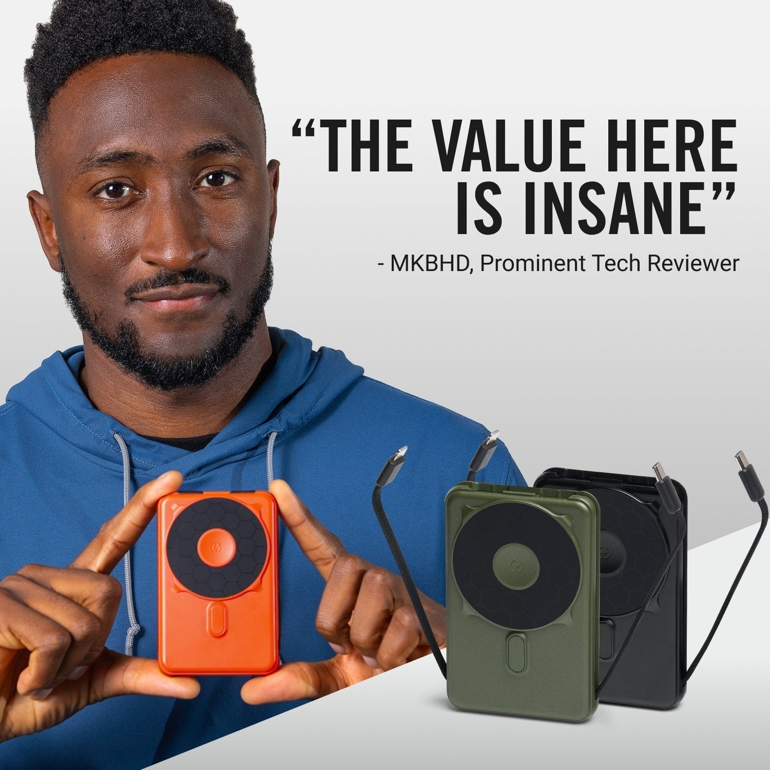 Ridge Power Bank - 10k mAh Bundle - Assorted - 2-Pack