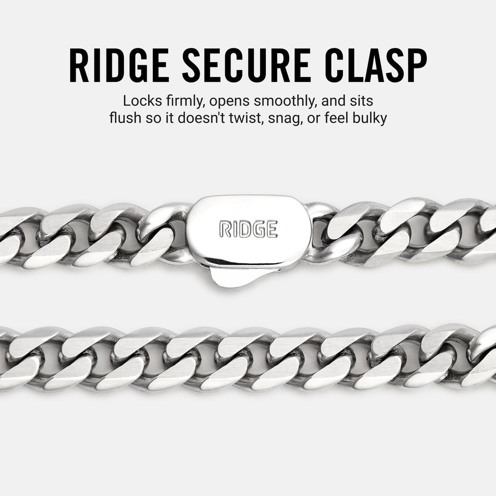 5mm Curb Chain - Platinum - 20"