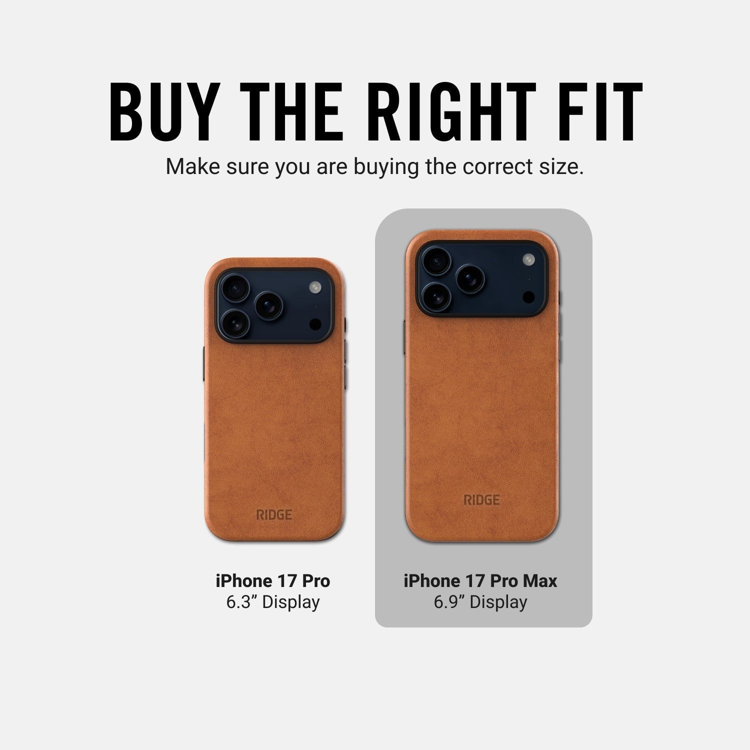 Ridge Phone Case - Tobacco Brown - iPhone 17 Pro Max