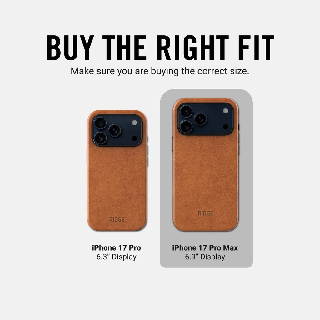 Ridge Phone Case - Tobacco Brown - iPhone 17 Pro Max