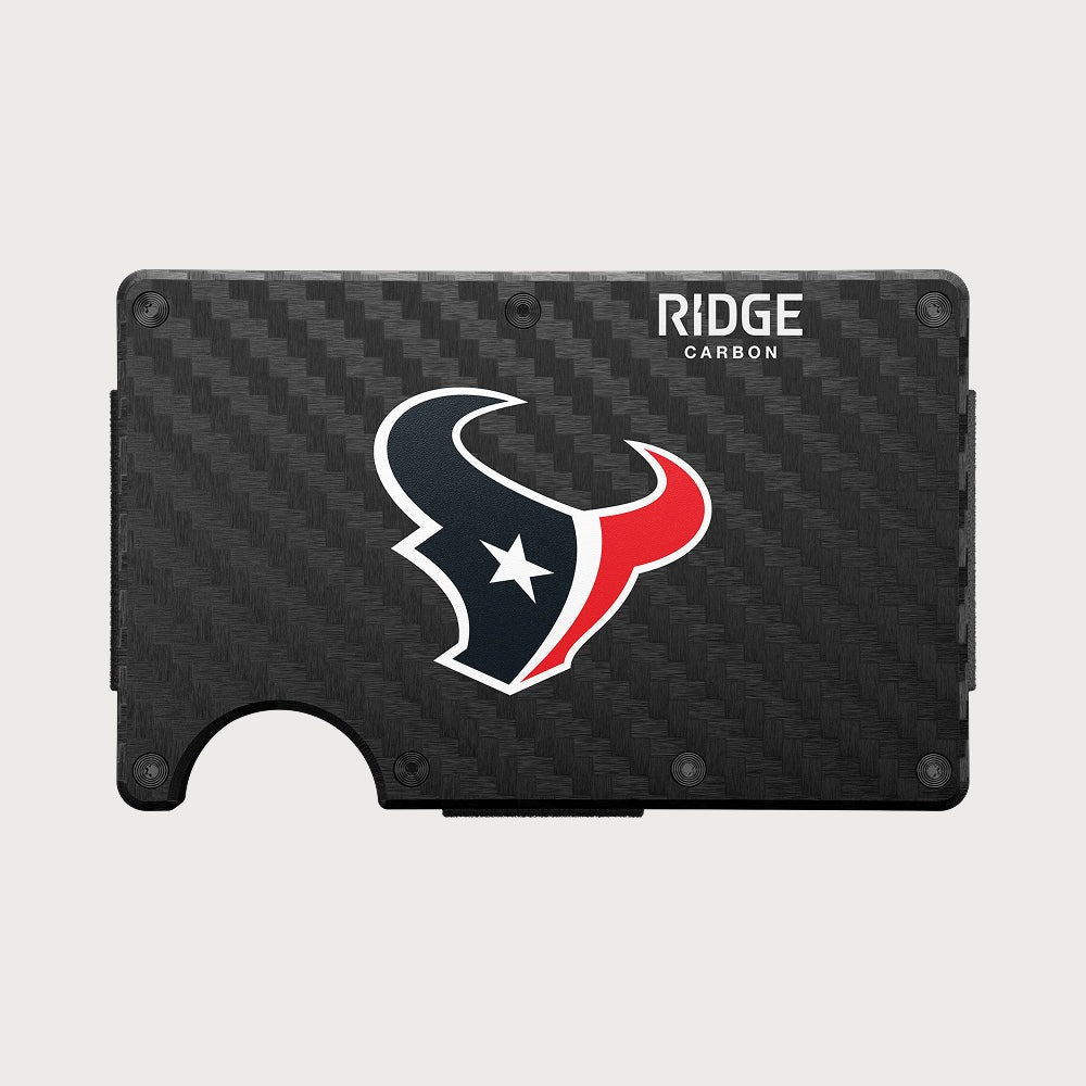 Ridge Wallet - Houston Texans - Carbon Fiber 3k