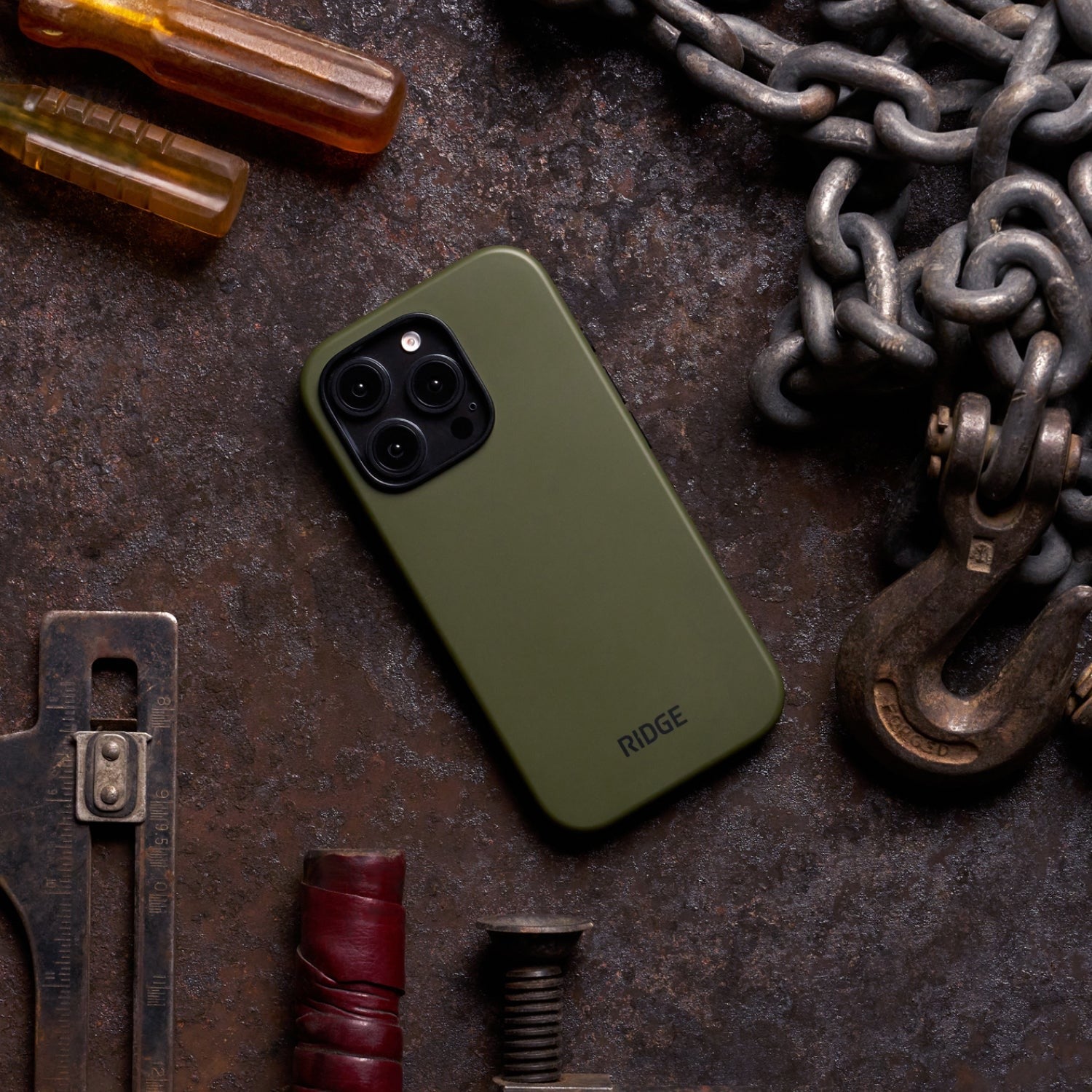 Ridge Phone Case - Matte Olive - iPhone 16 Pro Max
