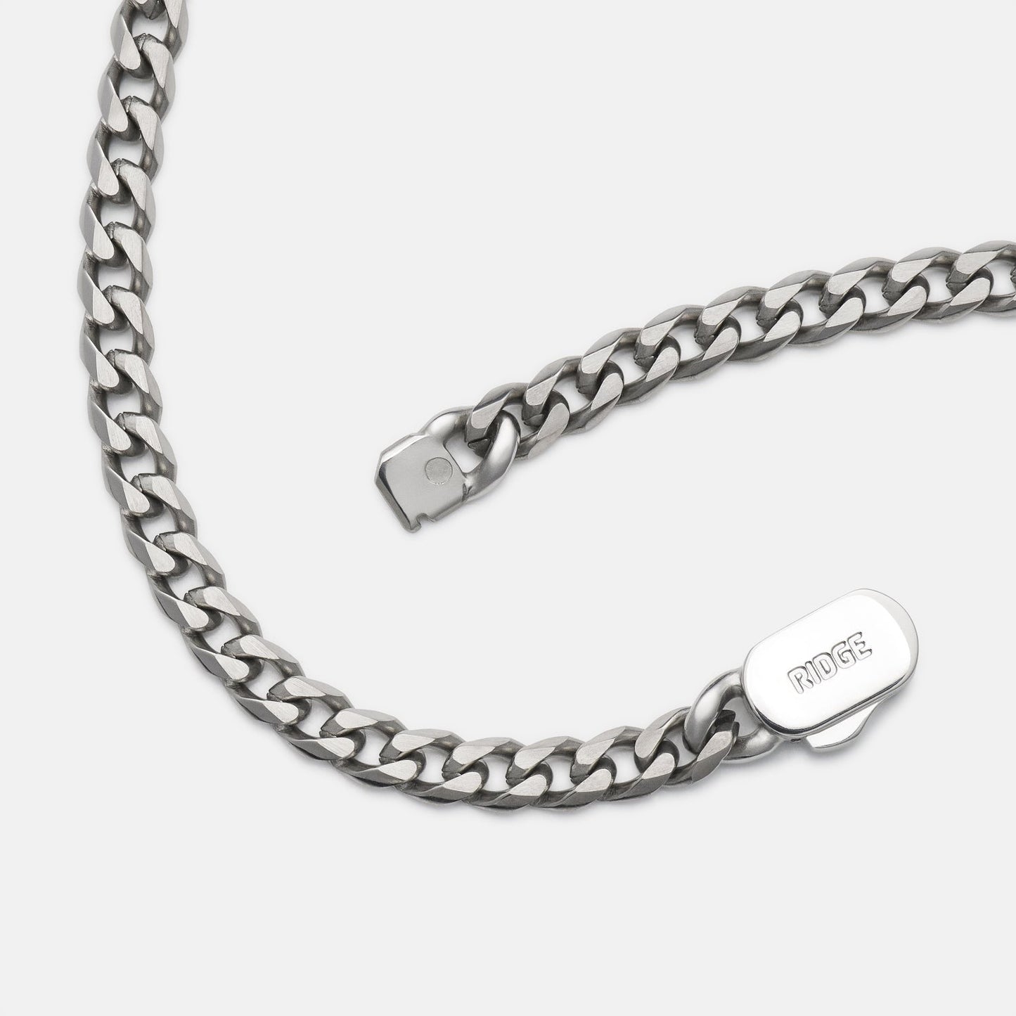 5mm Curb Chain - Titanium - 22"