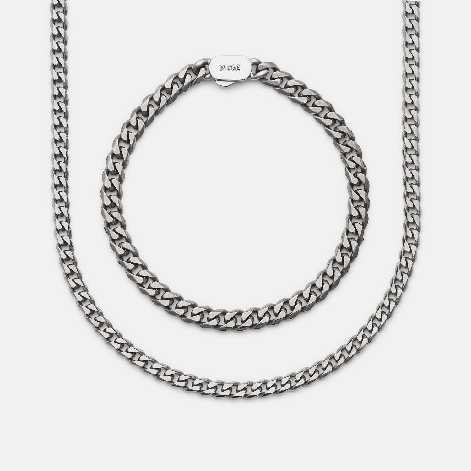Curb Chain Kit - Titanium - Large