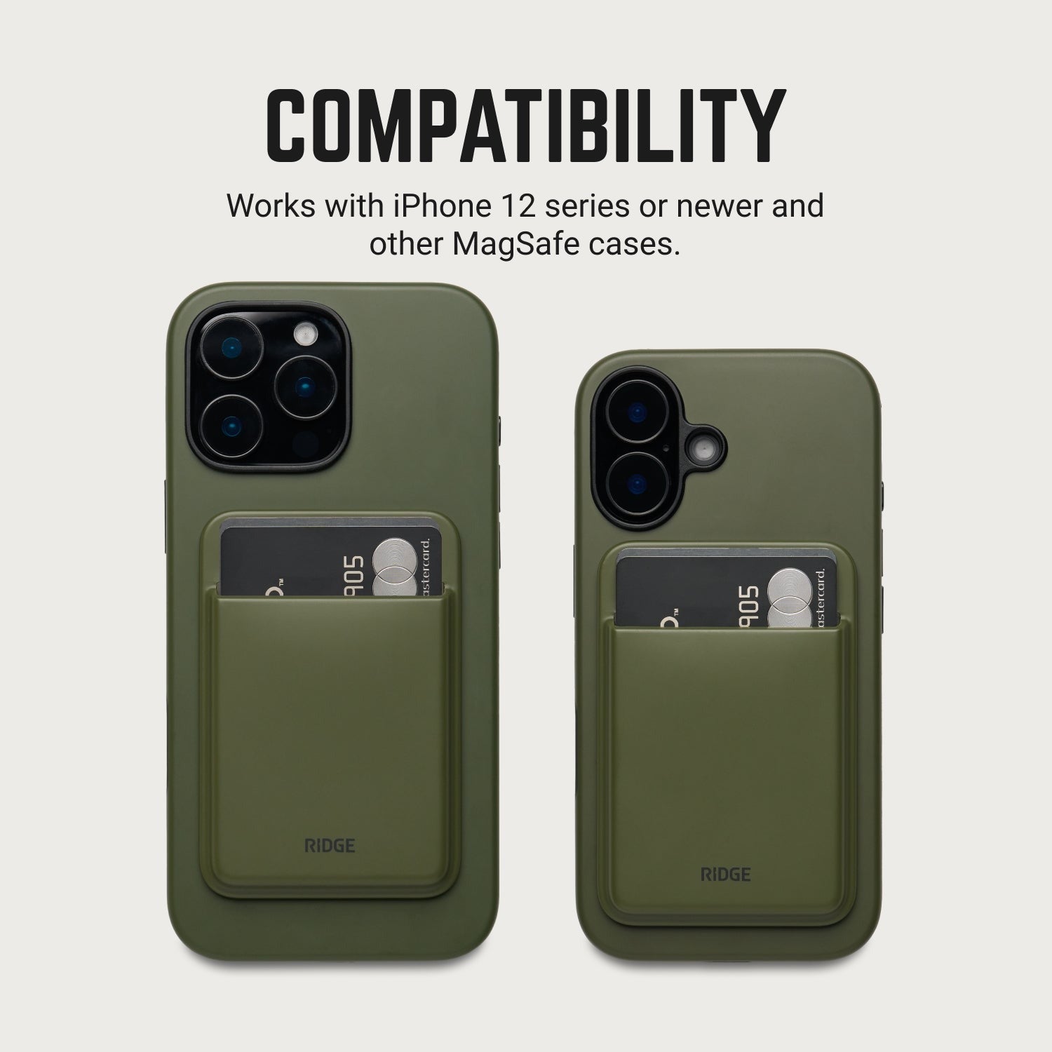 MagSafe Cardholder - Matte Olive