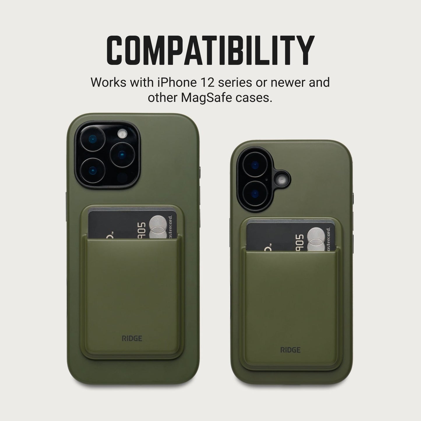 MagSafe Cardholder - Matte Olive