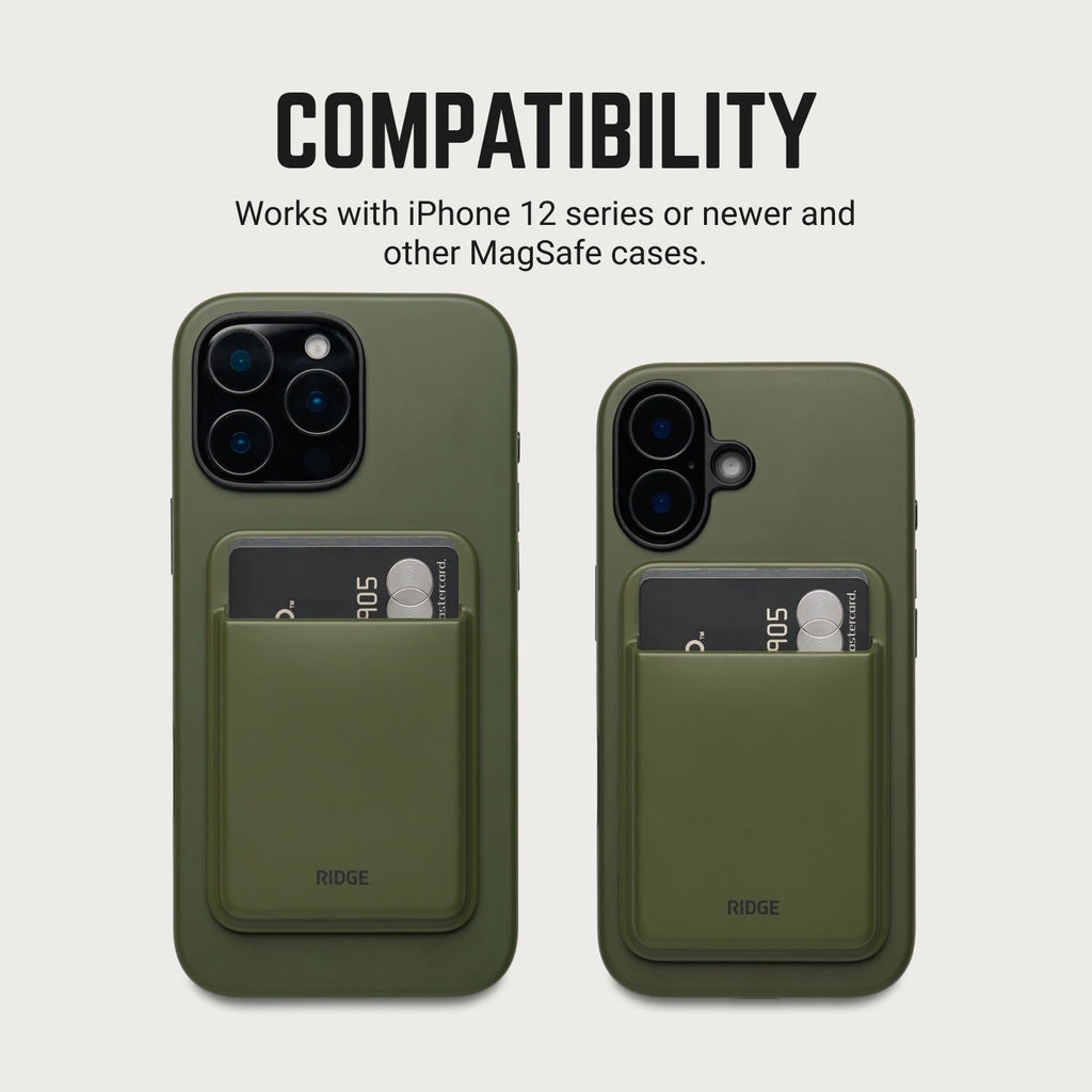 MagSafe Cardholder - Matte Olive