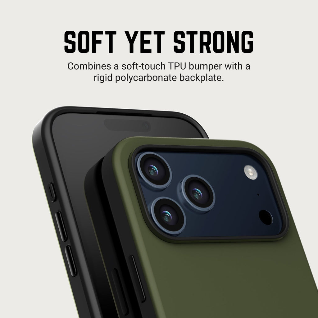 Ridge Phone Case - Matte Olive - iPhone 17 Pro