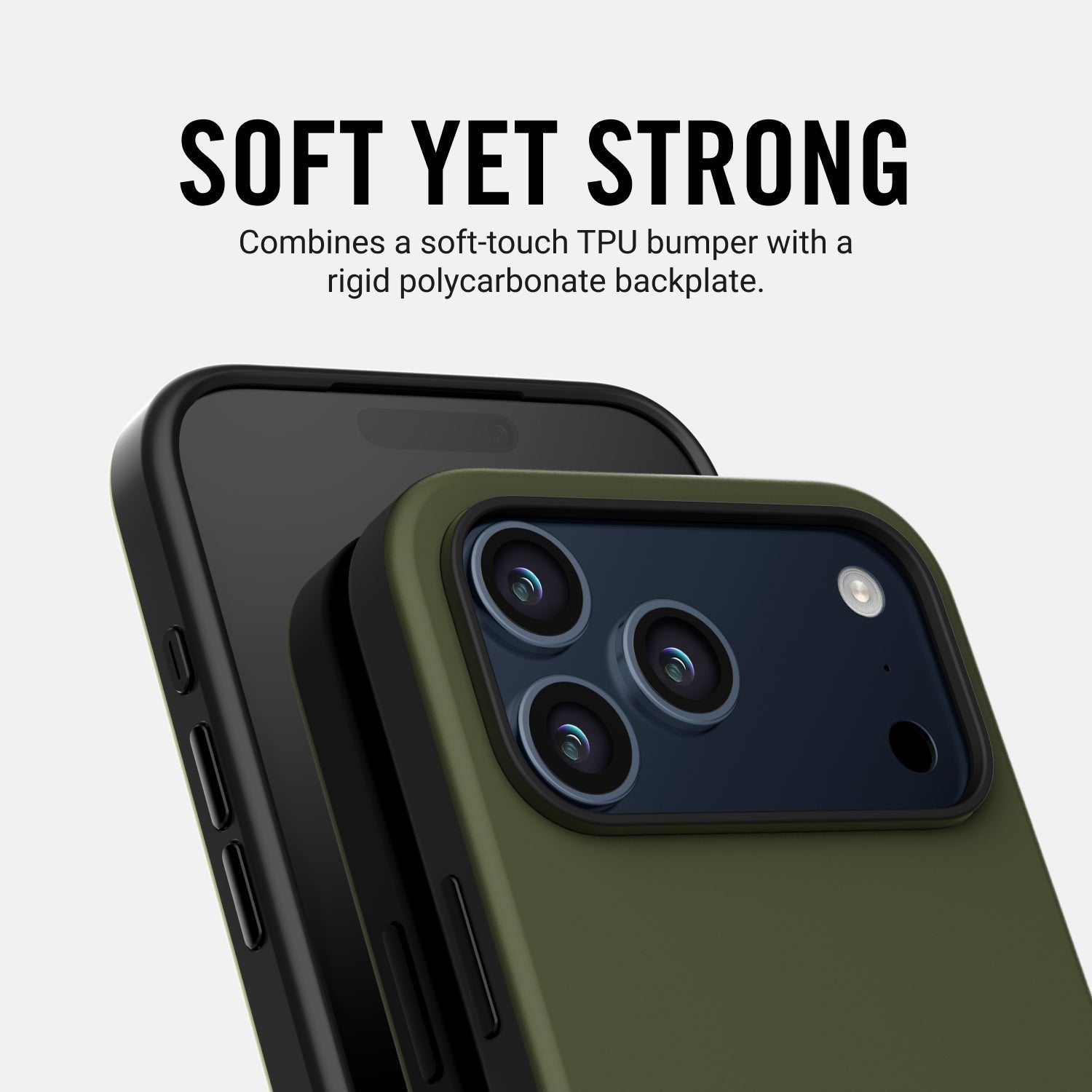 Ridge Phone Case - Matte Olive - iPhone 17 Pro Max