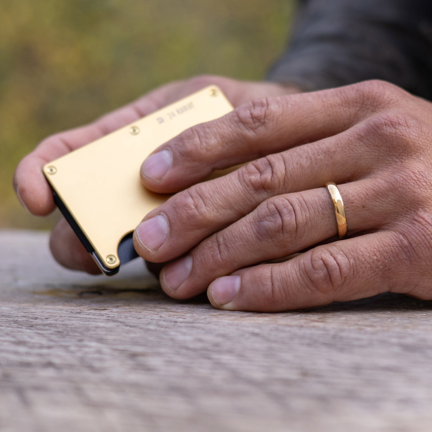 4mm Rounded Ring Set - 24K Gold