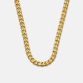 5mm Curb Chain - 18K Gold - 22"
