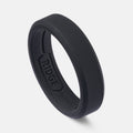 6mm Silicone Ring Set - Royal Black