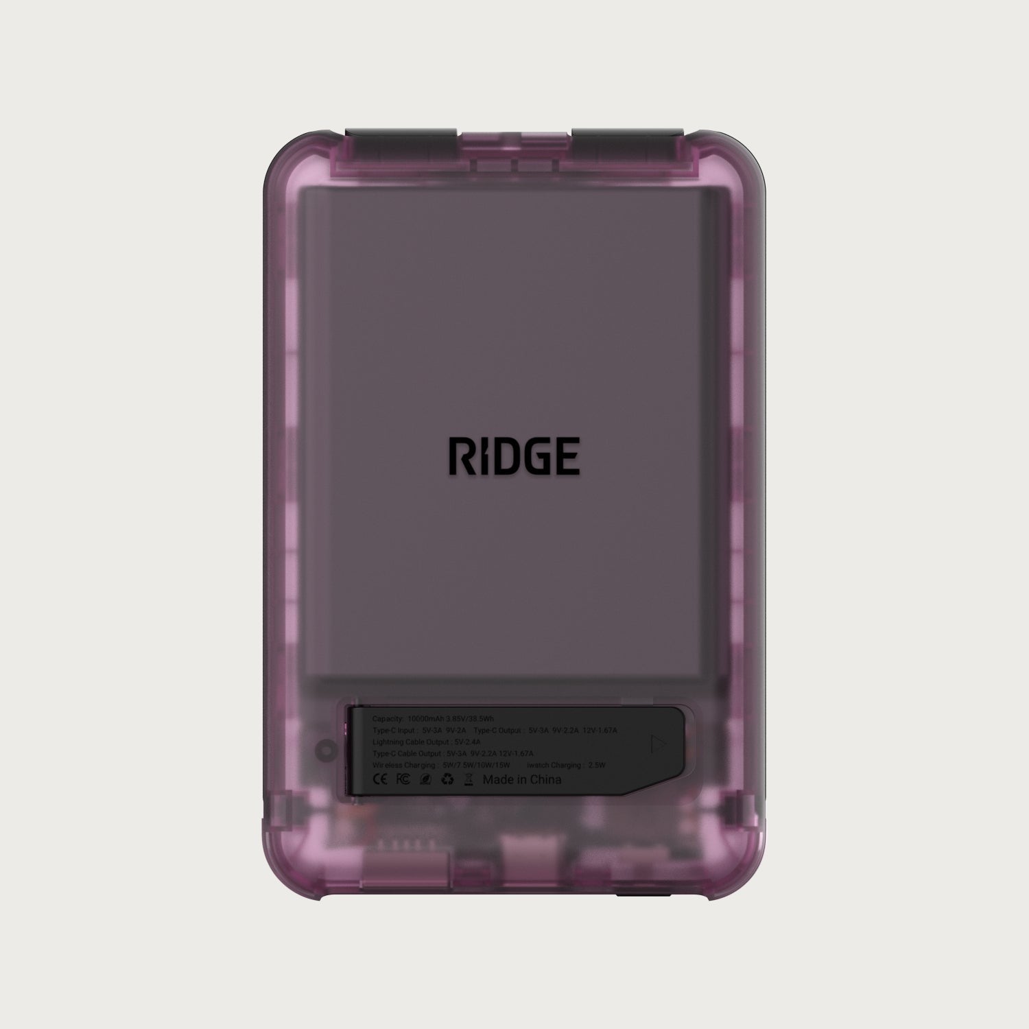 Ridge Power Bank - 10k mAh Bundle - Atomic Purple - 2-Pack