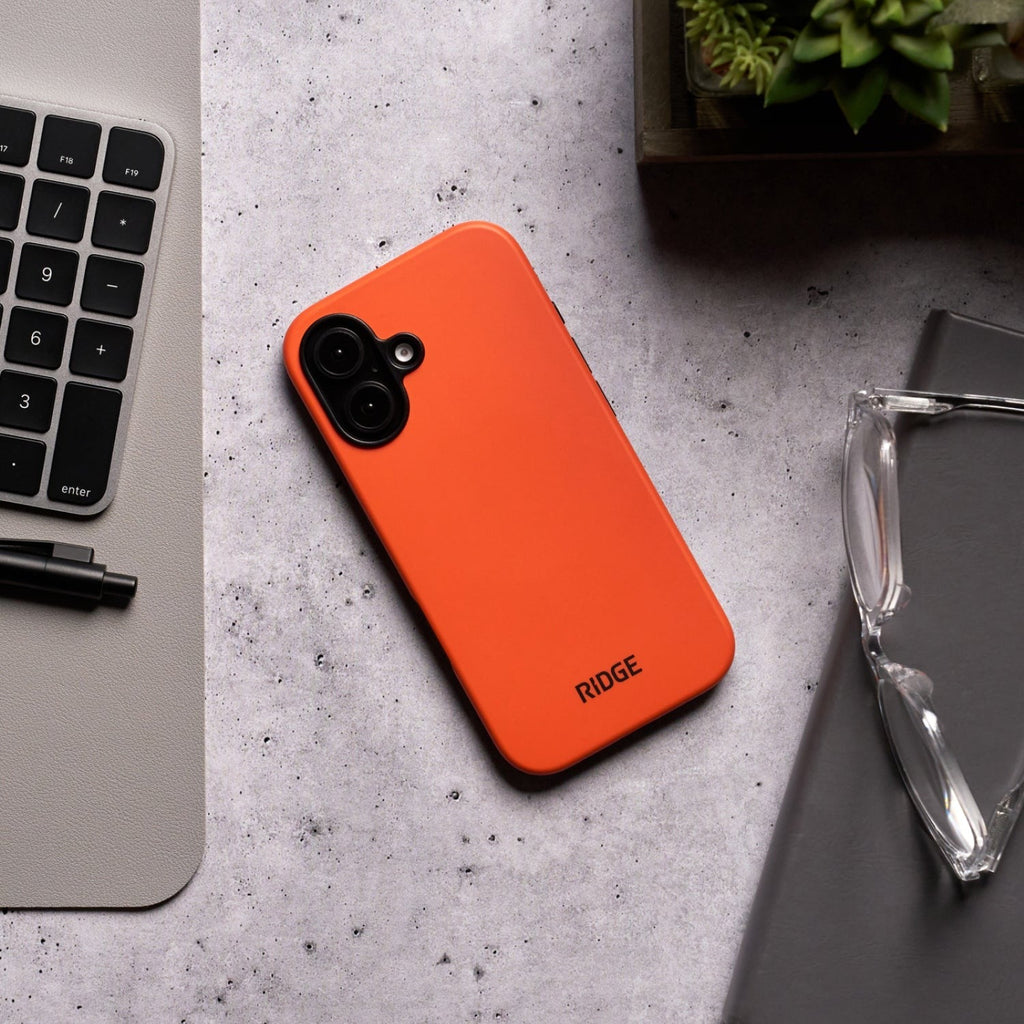 Ridge Phone Case - Basecamp Orange - iPhone 16 Plus
