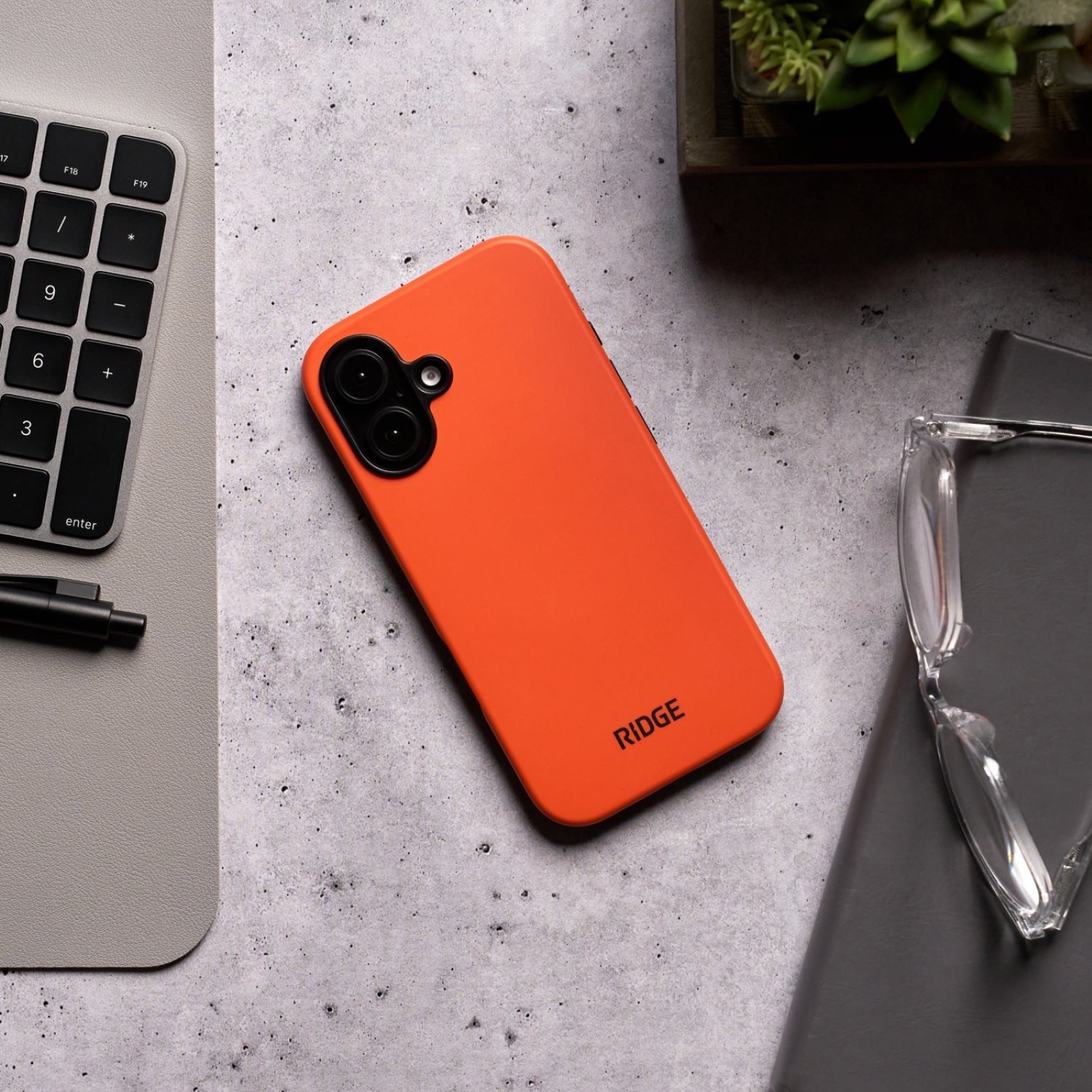 Ridge Phone Case - Basecamp Orange - iPhone 16 Plus