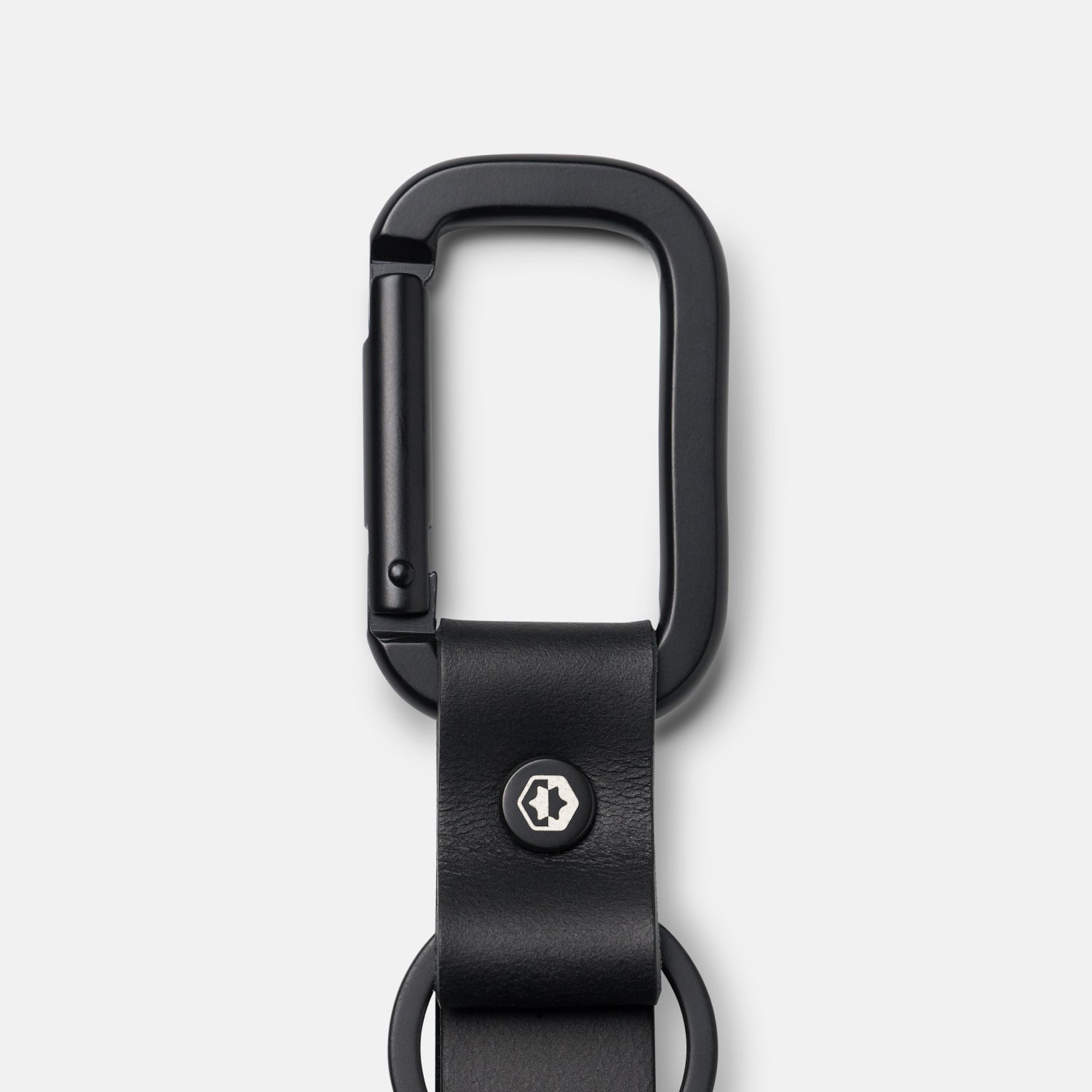 Ridge Keychain - Midnight Black Leather