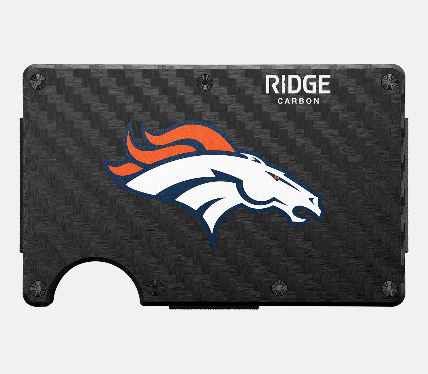 Ridge Wallet - Denver Broncos - Carbon Fiber 3k
