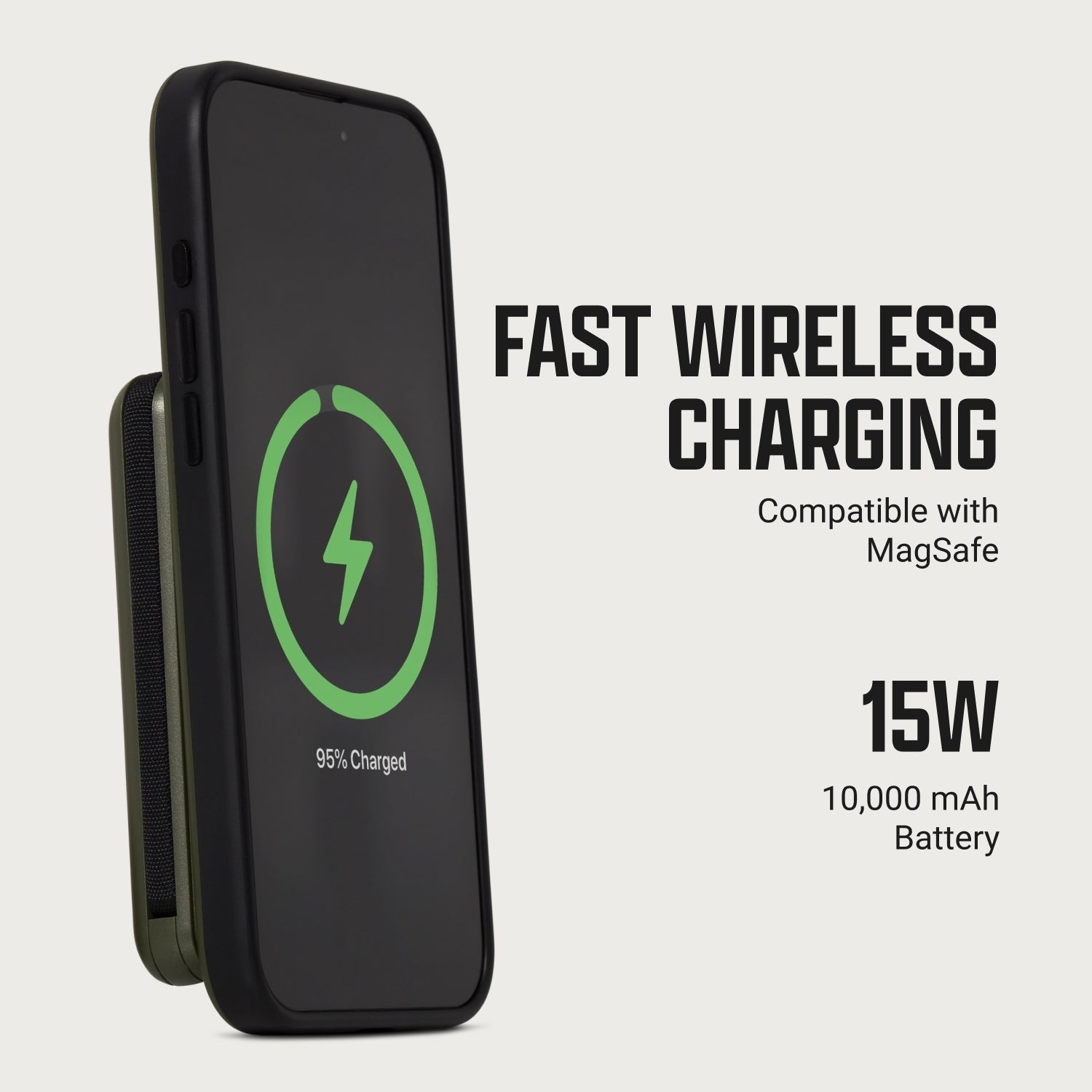 Ridge Power Bank - 10k mAh - Matte Olive