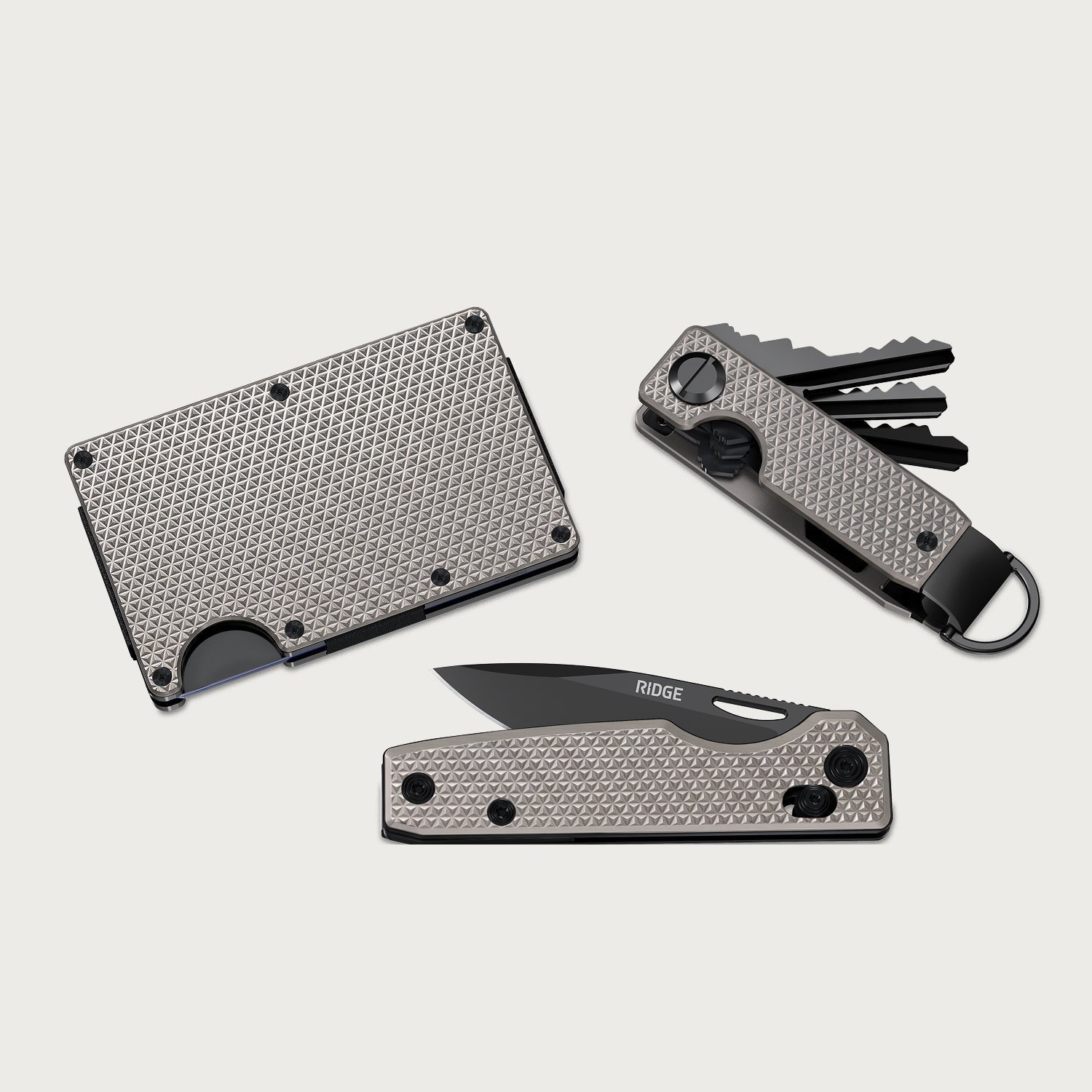Daily Survival Set - Guilloché Titanium