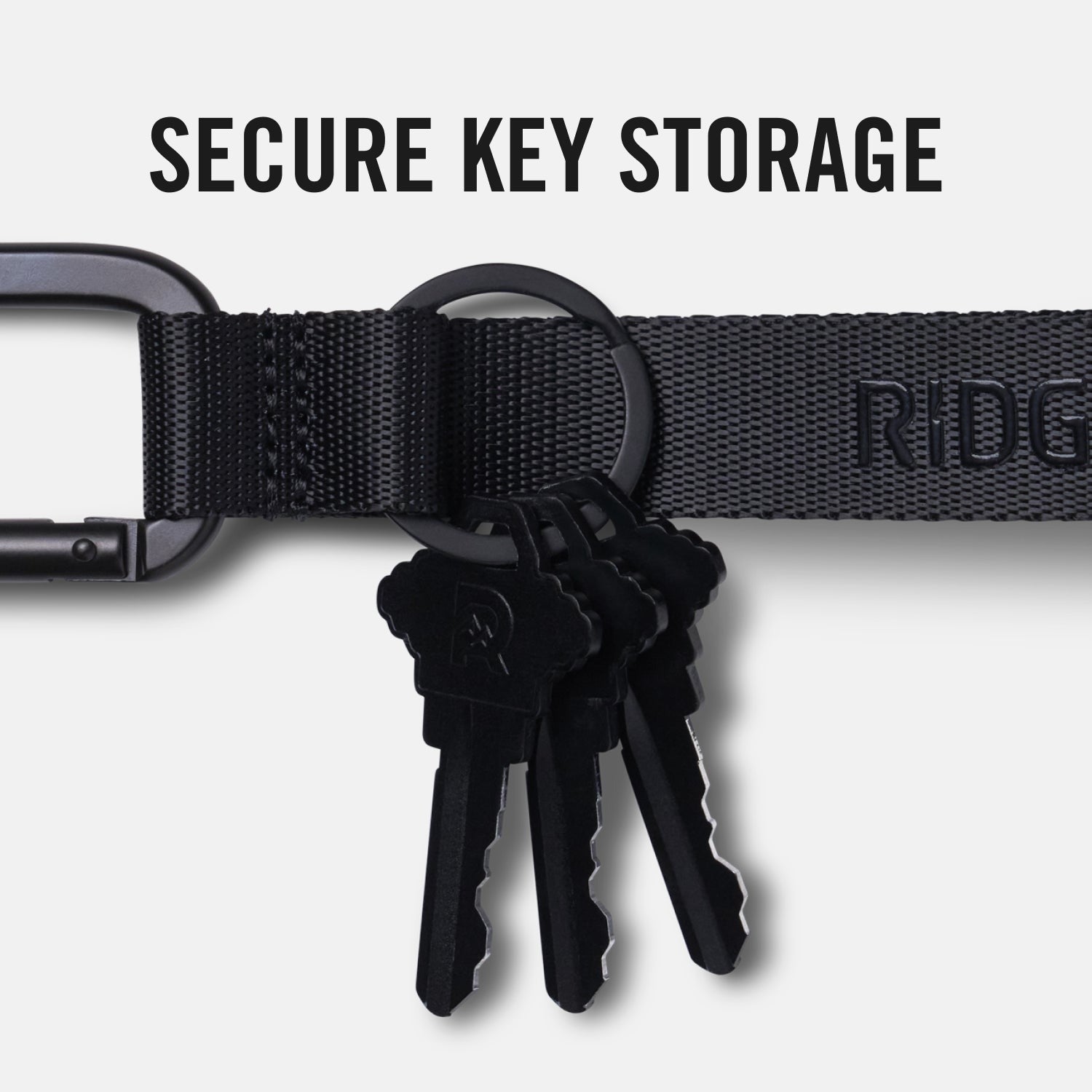 Ridge Keychain - Matte Black