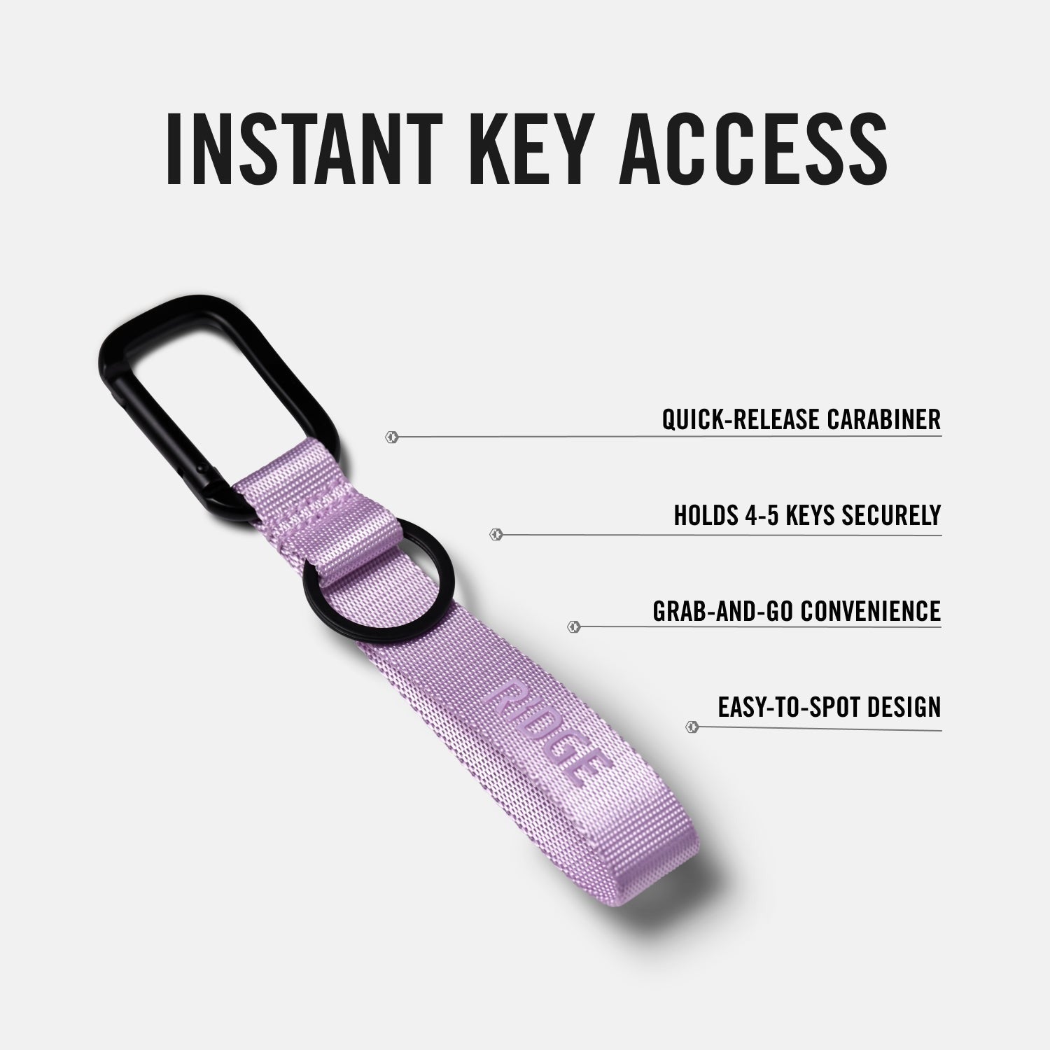 Ridge Keychain - Lavender