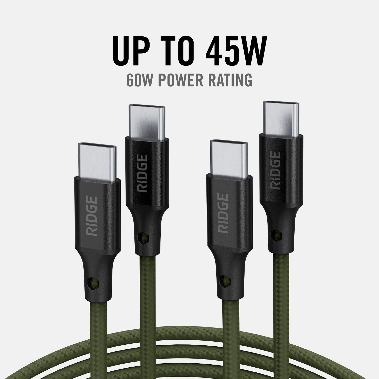 Wall Charger Set - 45W - Matte Olive