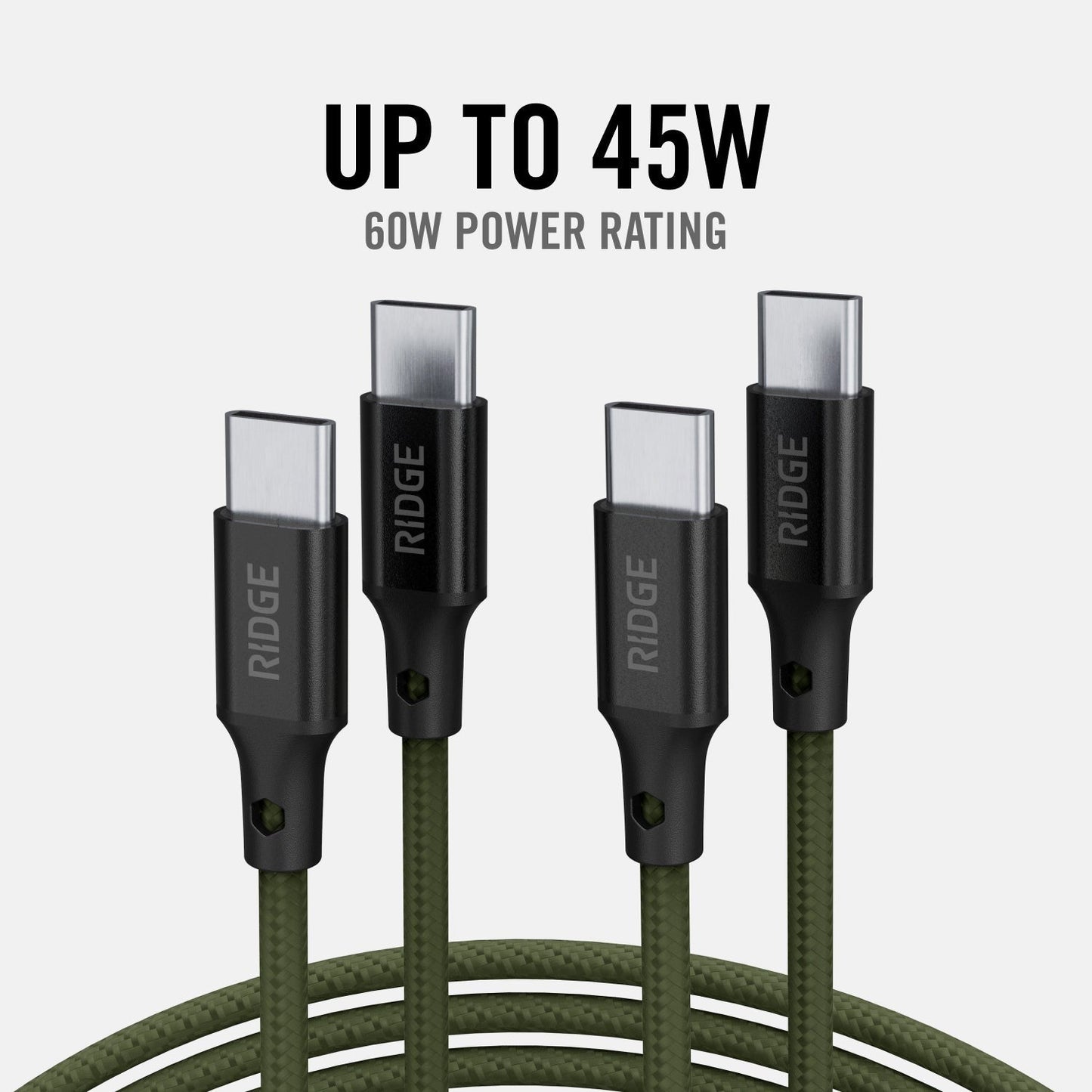 Wall Charger Set - 45W - Matte Olive