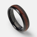 6mm Rounded Ring Set - Mopane Wood