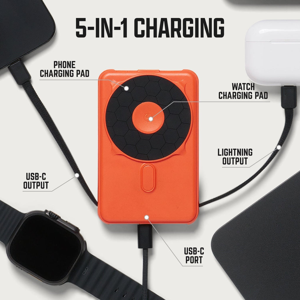 Ridge Power Bank - 10k mAh - Basecamp Orange