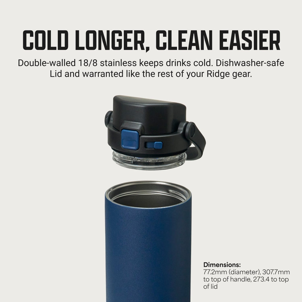 Ridge 24oz Water Bottle - Dark Harbor