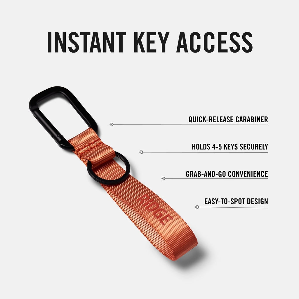 Ridge Keychain - Basecamp Orange