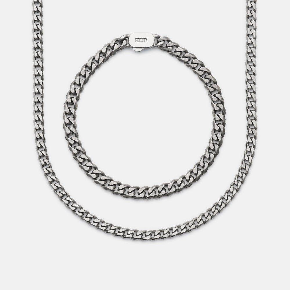 Curb Chain Kit - Titanium - Medium