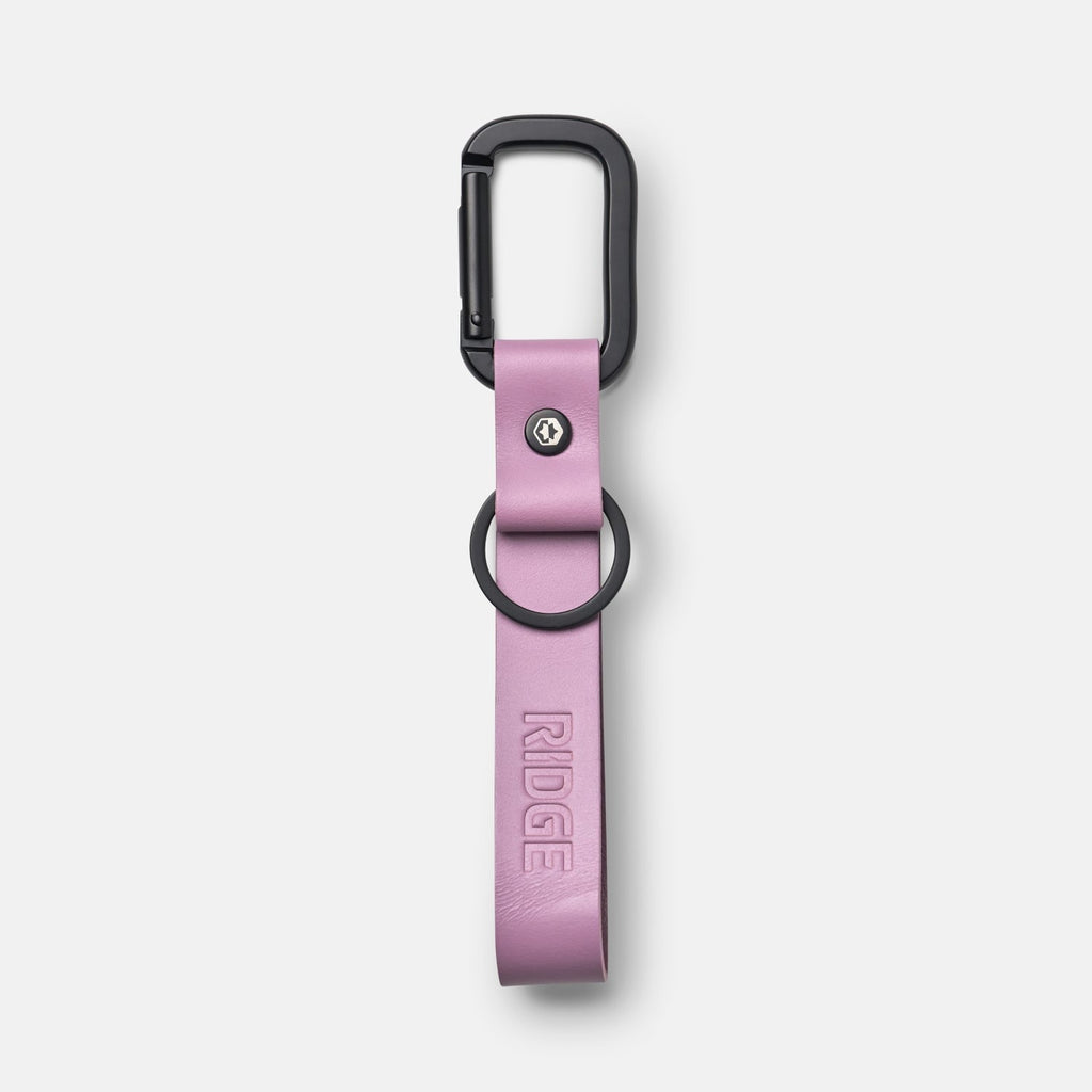 Ridge Keychain - Lilac Leather