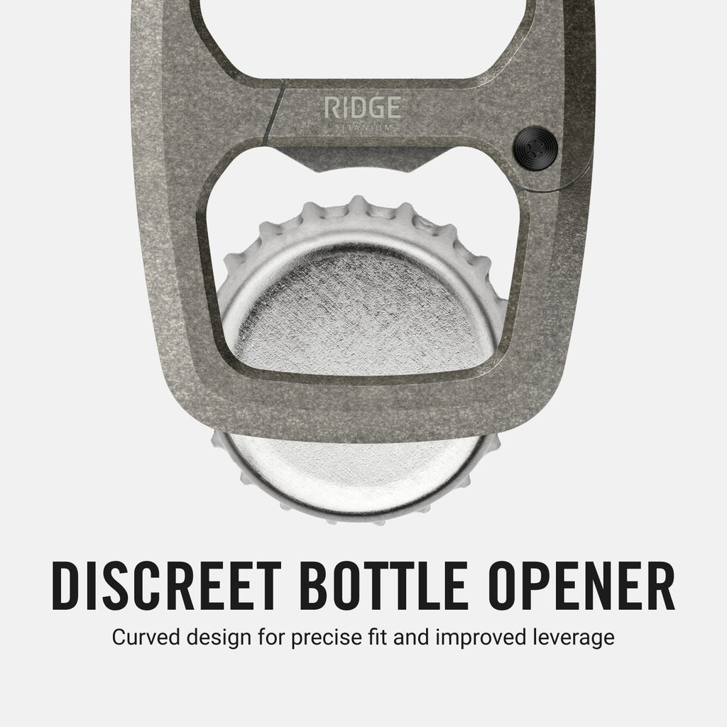 Dual Chamber Carabiner - Stonewashed Titanium