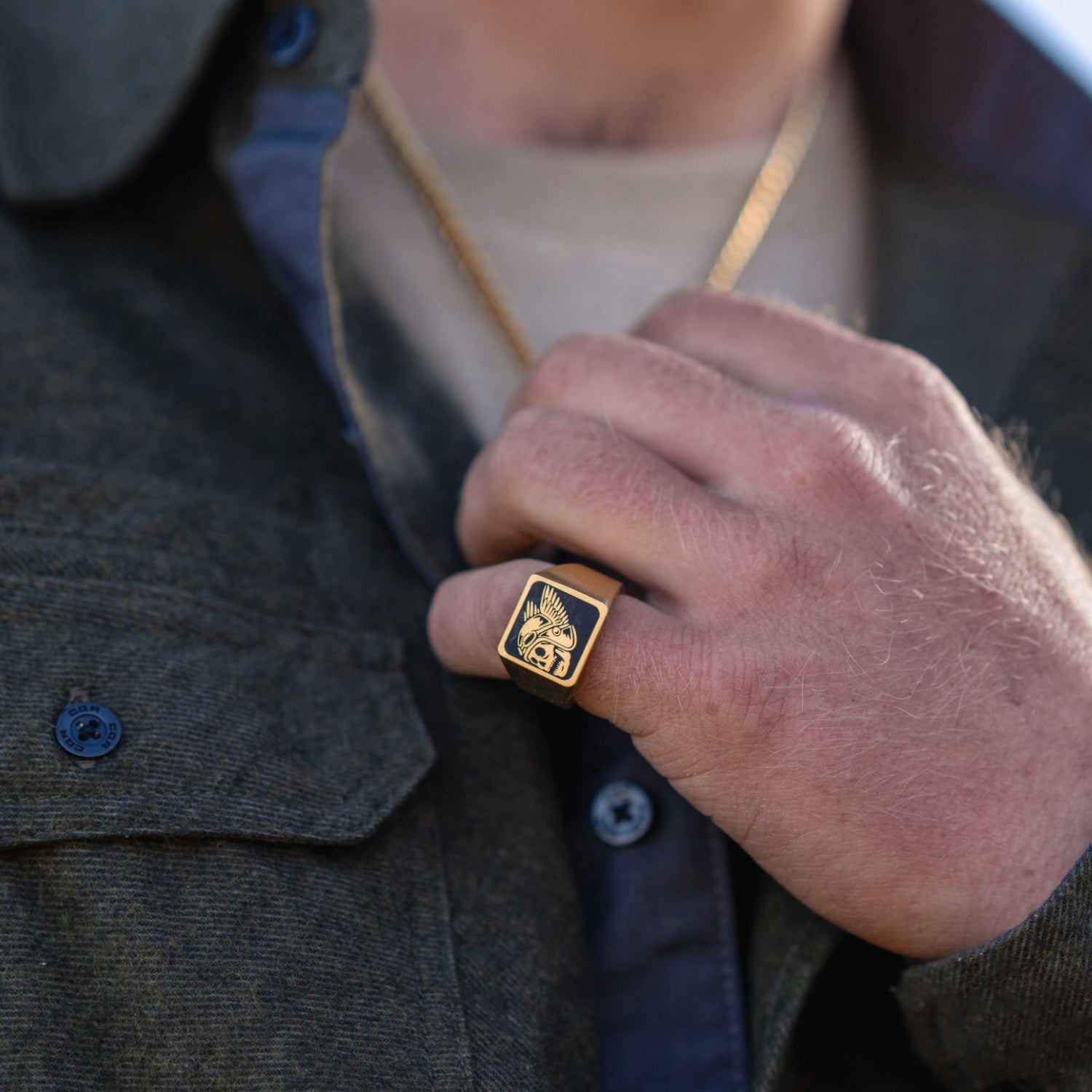 Godspeed Signet - 18K Gold