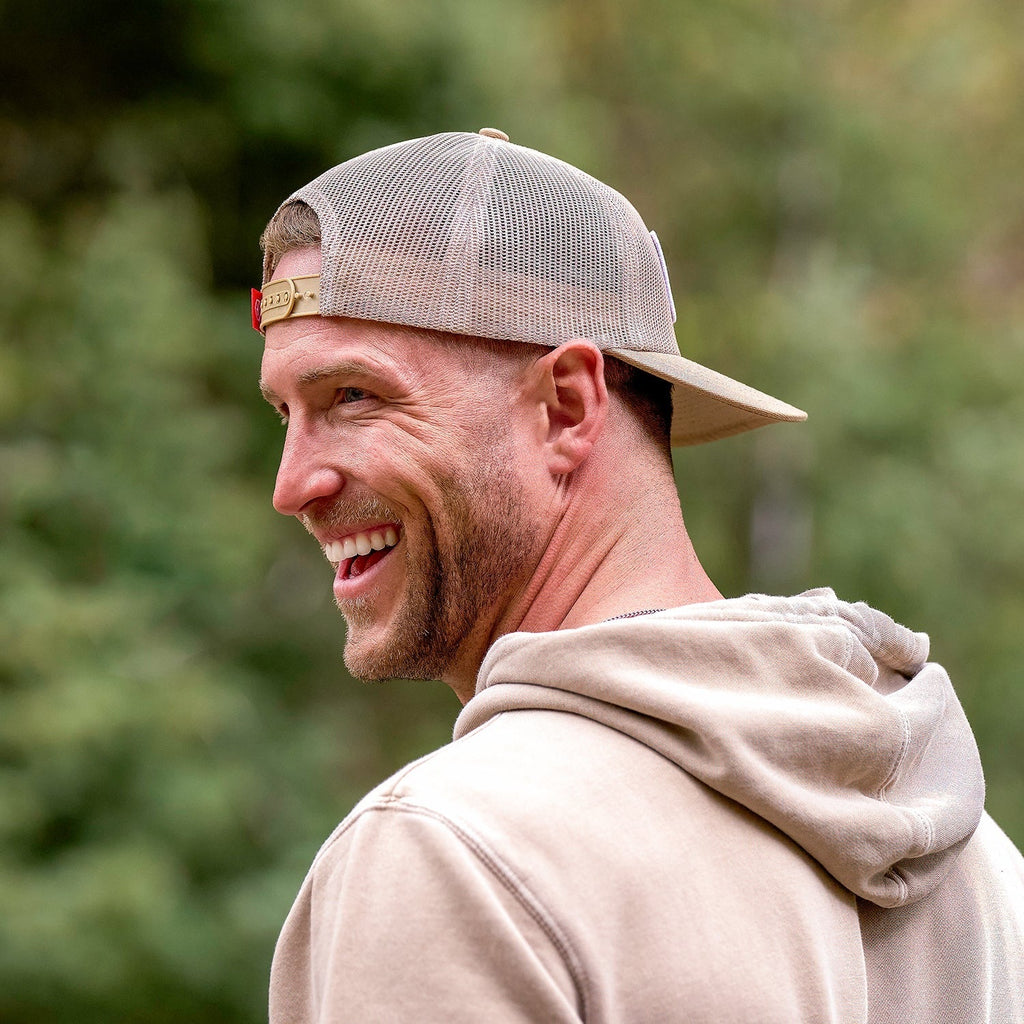 Ridge Mesh Snapback - Tan