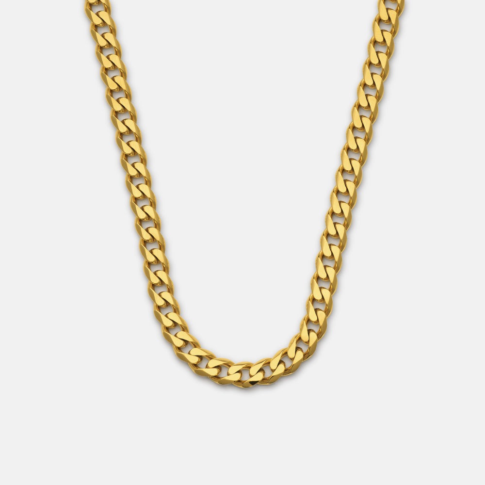 5mm Curb Chain - 18K Gold - 20"