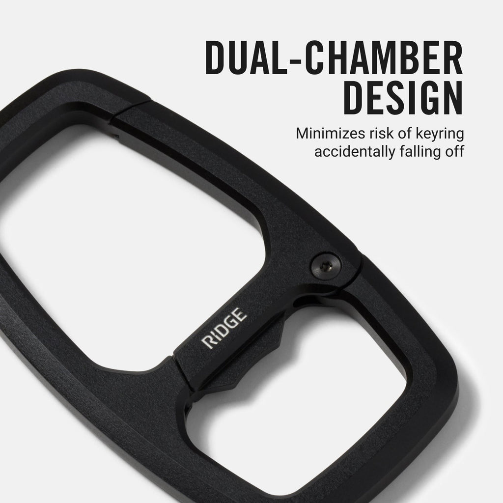 Dual Chamber Carabiner - Royal Black