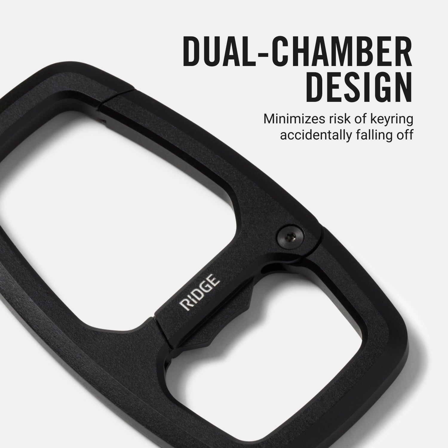 Dual Chamber Carabiner - Royal Black