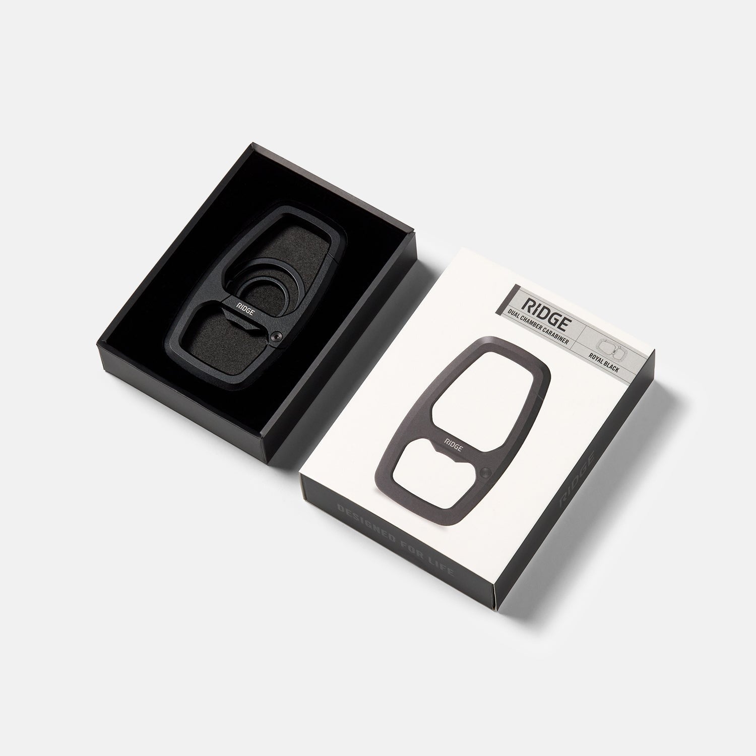 Dual Chamber Carabiner - Royal Black