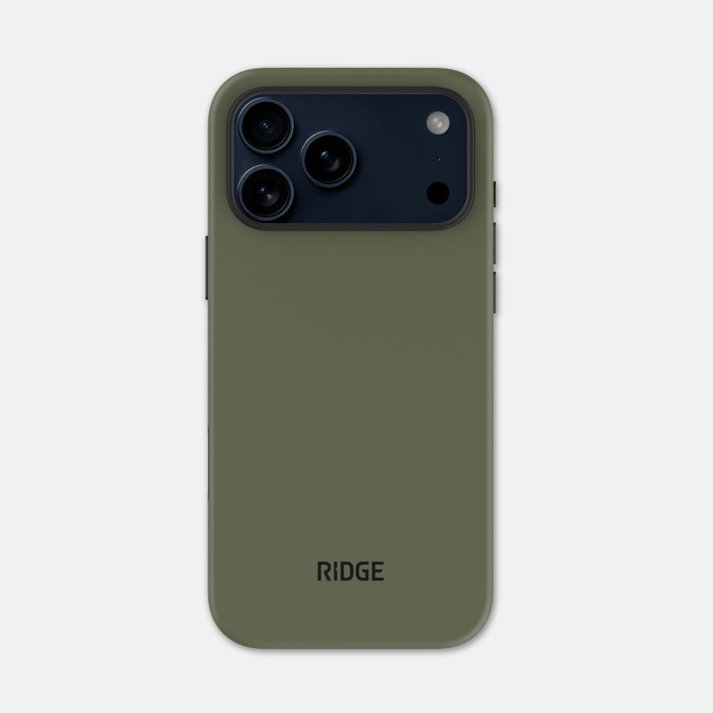 Ridge Phone Case - Matte Olive - iPhone 17 Pro Max