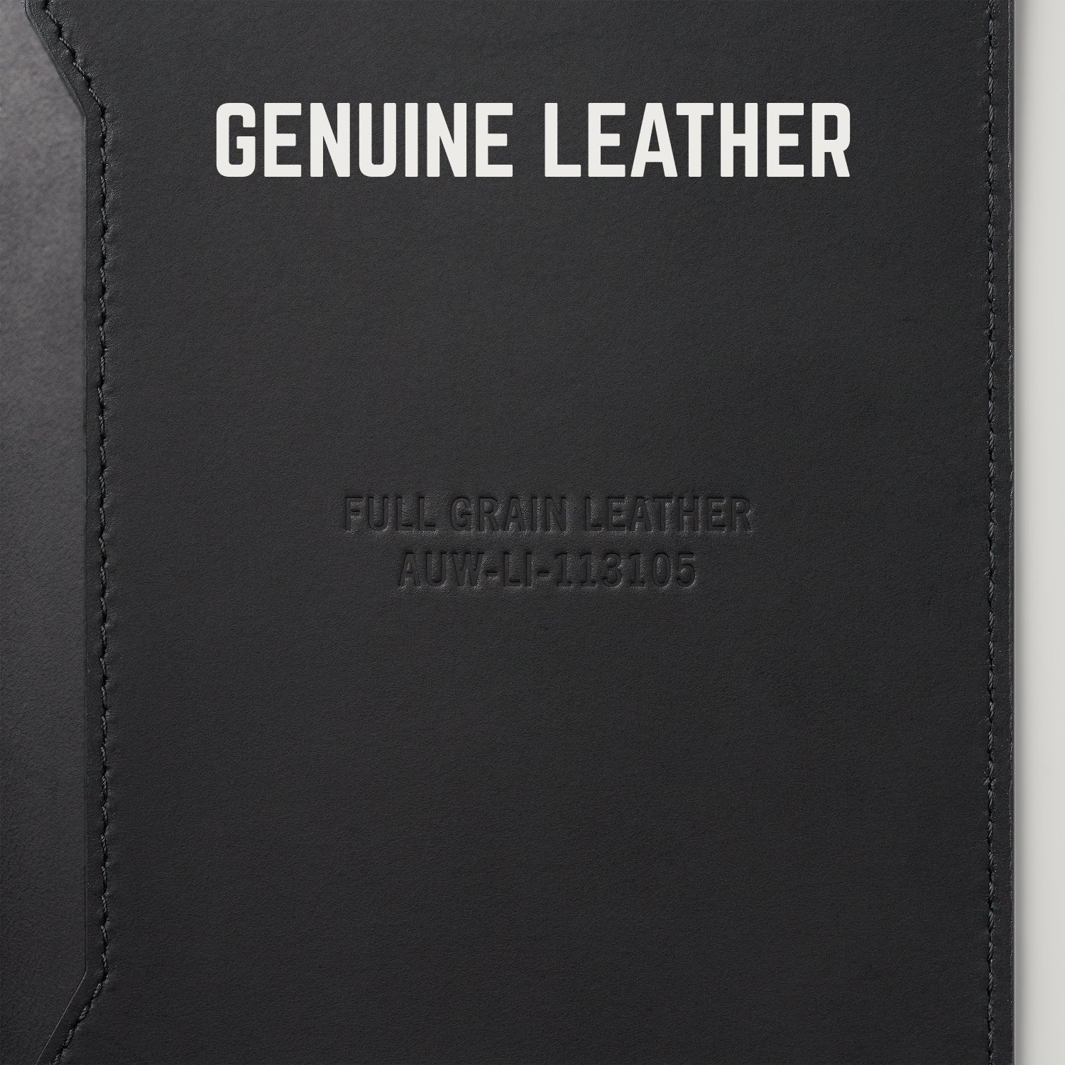 Passport Wallet - Midnight Black Leather