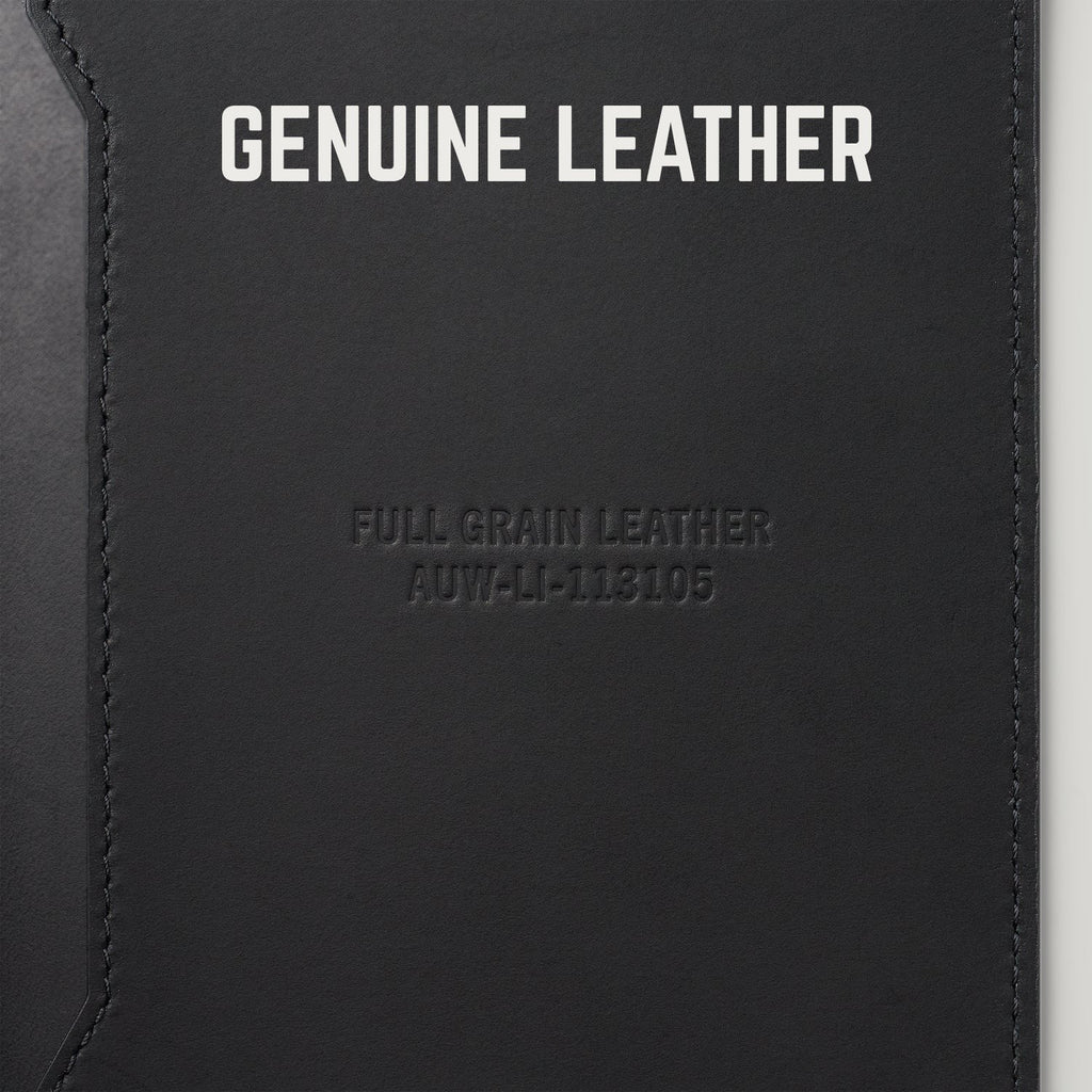 Passport Wallet - Midnight Black Leather