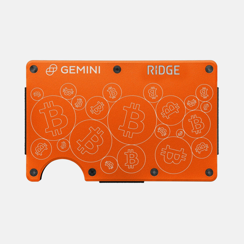 Ridge Wallet - Gemini BTC - Orange