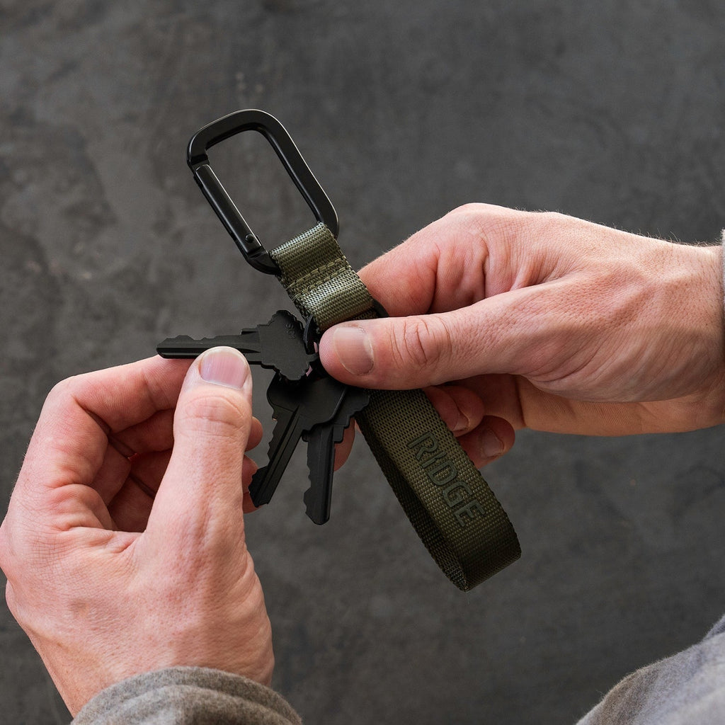 Ridge Keychain - Matte Olive